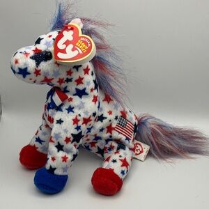 3/$30 | TY Beanie Babies | Lefty 2004 the Starry Plush Donkey Toy